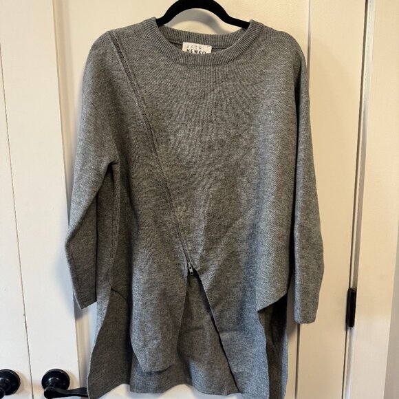 Kate Hewko Asymmetrical Zip Sweater OS - Picture 3 of 5